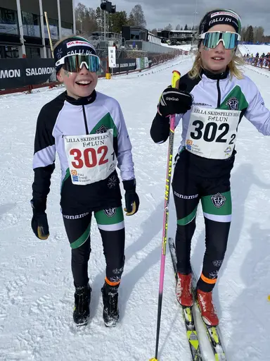Bilder på några av klubbens åkare från Lilla Skidspelen 2023