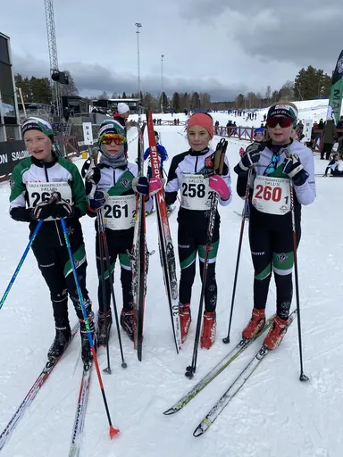 Bilder på några av klubbens åkare från Lilla Skidspelen 2023