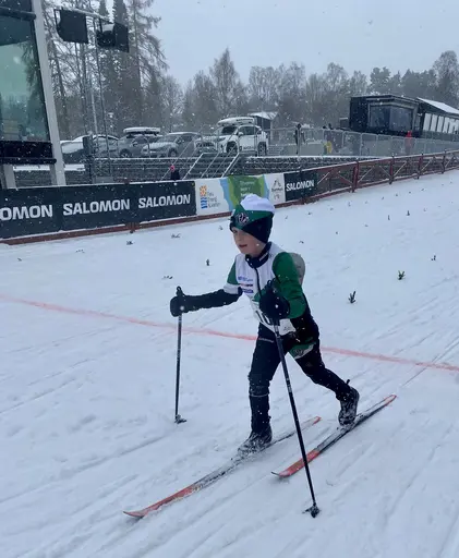 Bilder på några av klubbens åkare från Lilla Skidspelen 2023
