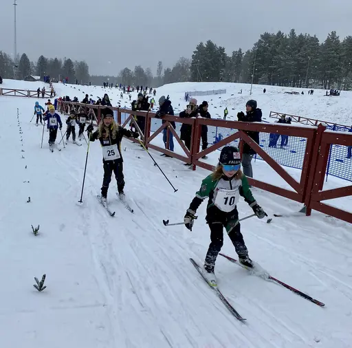 Bilder på några av klubbens åkare från Lilla Skidspelen 2023
