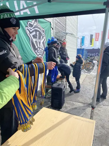 Bilder på några av klubbens åkare från Lilla Skidspelen 2023
