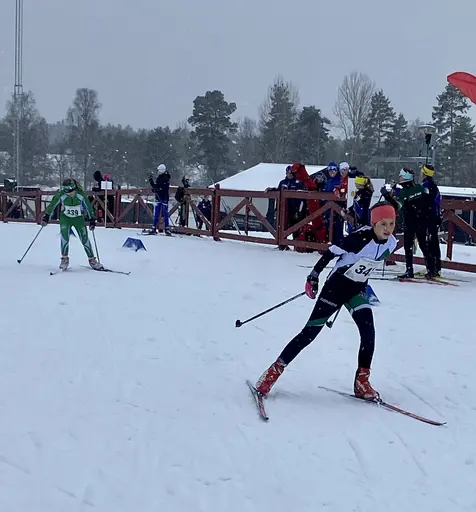 Bilder på några av klubbens åkare från Lilla Skidspelen 2023