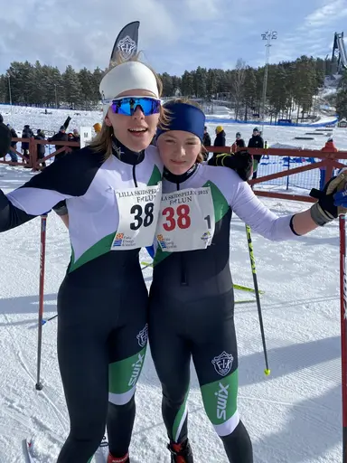 Bilder på några av klubbens åkare från Lilla Skidspelen 2023