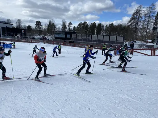 Bilder på några av klubbens åkare från Lilla Skidspelen 2023