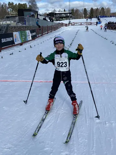 Bilder på några av klubbens åkare från Lilla Skidspelen 2023