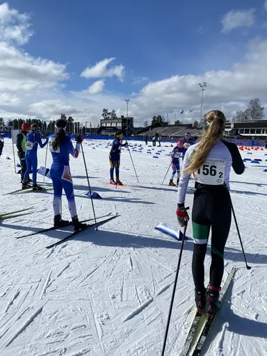 Bilder på några av klubbens åkare från Lilla Skidspelen 2023