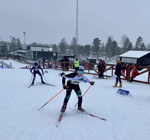 Bilder på några av klubbens åkare från Lilla Skidspelen 2023