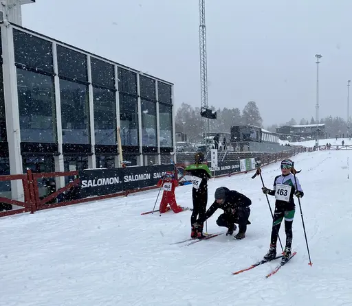 Bilder på några av klubbens åkare från Lilla Skidspelen 2023