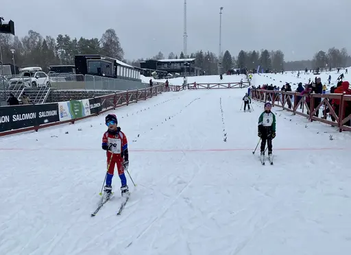 Bilder på några av klubbens åkare från Lilla Skidspelen 2023