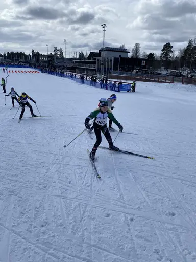 Bilder på några av klubbens åkare från Lilla Skidspelen 2023