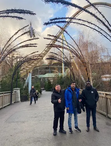Julavslutning för IBKs anställda på Liseberg helgen V.50