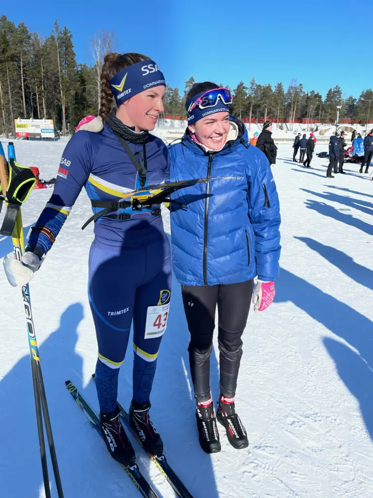 Glada silvermedaljörer i JSM-stafetten. Bild Per Brandt