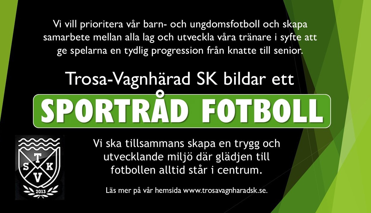 TVSK bildar Sportråd fotboll