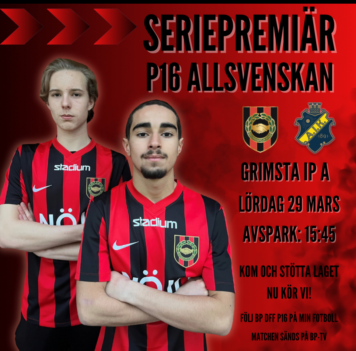 Pojkallsvensk premiär på lördag på Grimsta IP A.