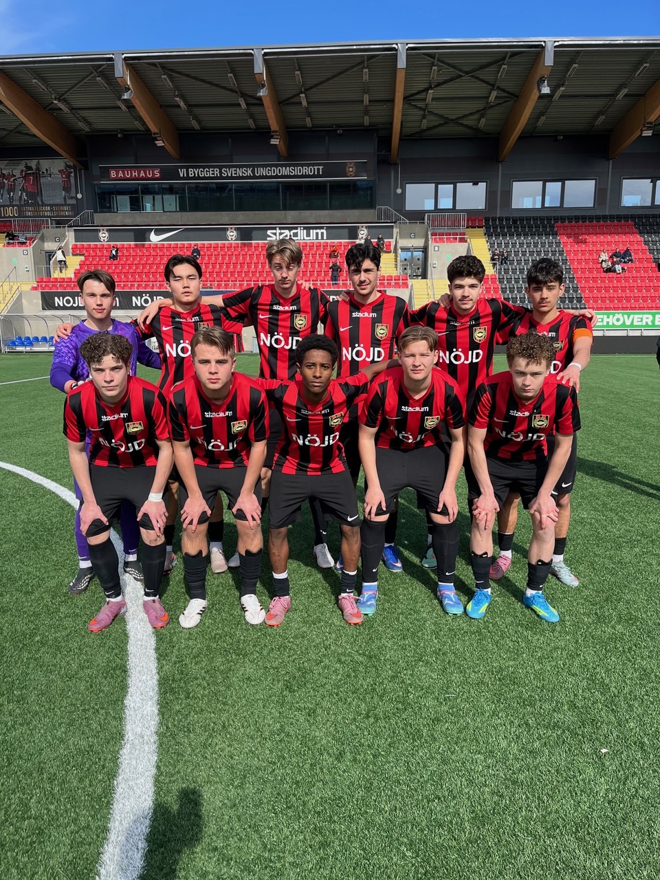 BP DFF:s startelva mot Täby på Grimsta.