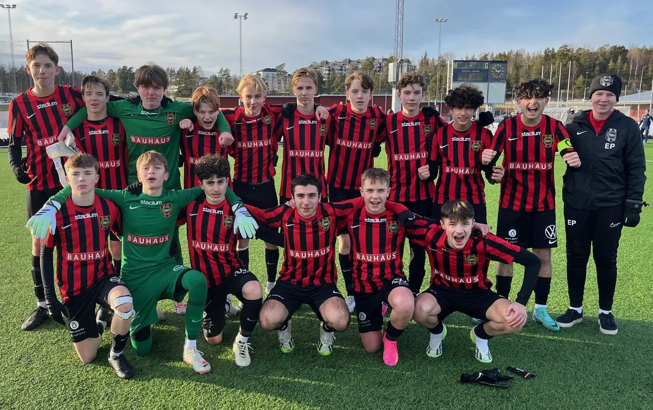 BP:s gäng som slog Bro IK U17 med 3–1.