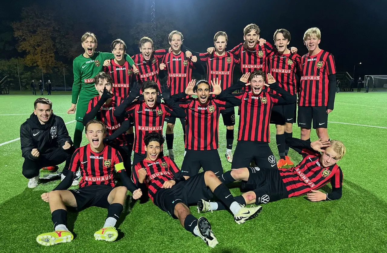 Här är BP-laget som gjorde 4–1 på Täby under onsdagskvällen.
