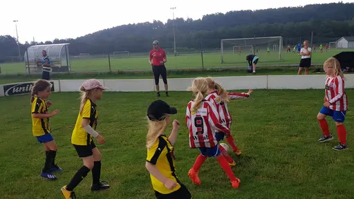  YIS Röd, Blå, Vit och Rosa kämpade fantastiskt bra mot gästande BK Häcken. Sista matchen fick abrupt avslutas i förtid på grund av åskoväder.