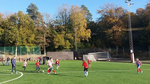 Våra första riktiga 7-mannamatcher spelades på ÖIS-gården och inleddes med storm, åska och hagel, samt ett kortare avbrott men därefter fick vi en eftermiddag med glada tjejer och bra spel.
