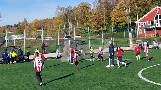 Våra första riktiga 7-mannamatcher spelades på ÖIS-gården och inleddes med storm, åska och hagel, samt ett kortare avbrott men därefter fick vi en eftermiddag med glada tjejer och bra spel.