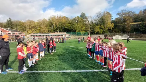 Våra första riktiga 7-mannamatcher spelades på ÖIS-gården och inleddes med storm, åska och hagel, samt ett kortare avbrott men därefter fick vi en eftermiddag med glada tjejer och bra spel.