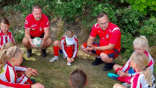 Vår första "hemma-cup" på Yttern. Vi ställde upp med två lag och spelade riktigt bra i solskenet.