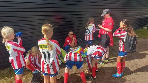 Vår första "hemma-cup" på Yttern. Vi ställde upp med två lag och spelade riktigt bra i solskenet.