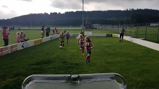  YIS Röd, Blå, Vit och Rosa kämpade fantastiskt bra mot gästande BK Häcken. Sista matchen fick abrupt avslutas i förtid på grund av åskoväder.