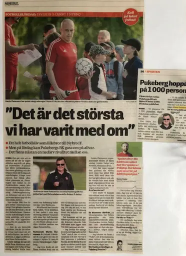 Bilder med text är från Barometerns bevakning av derbyt mot Nybro IF som vi vann med 2-1. Nya publikrekordet är 1028 personer på Pukevallen sen denna underbara lördagseftermiddag. 