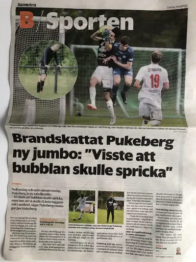 Tyvärr trillade vi ur division tre denna säsong då vi var alldeles för tunn trupp.