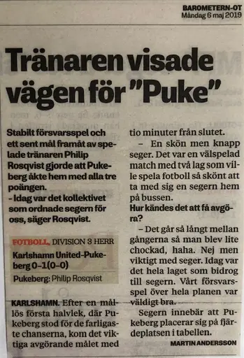 Matchreferat från vårsäsongen förutom de speciella matcher som fått eget avsnitt här.