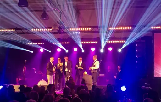 Puke fick priset under Kristallgalan i Liljas Bil AB:s lokaler. 