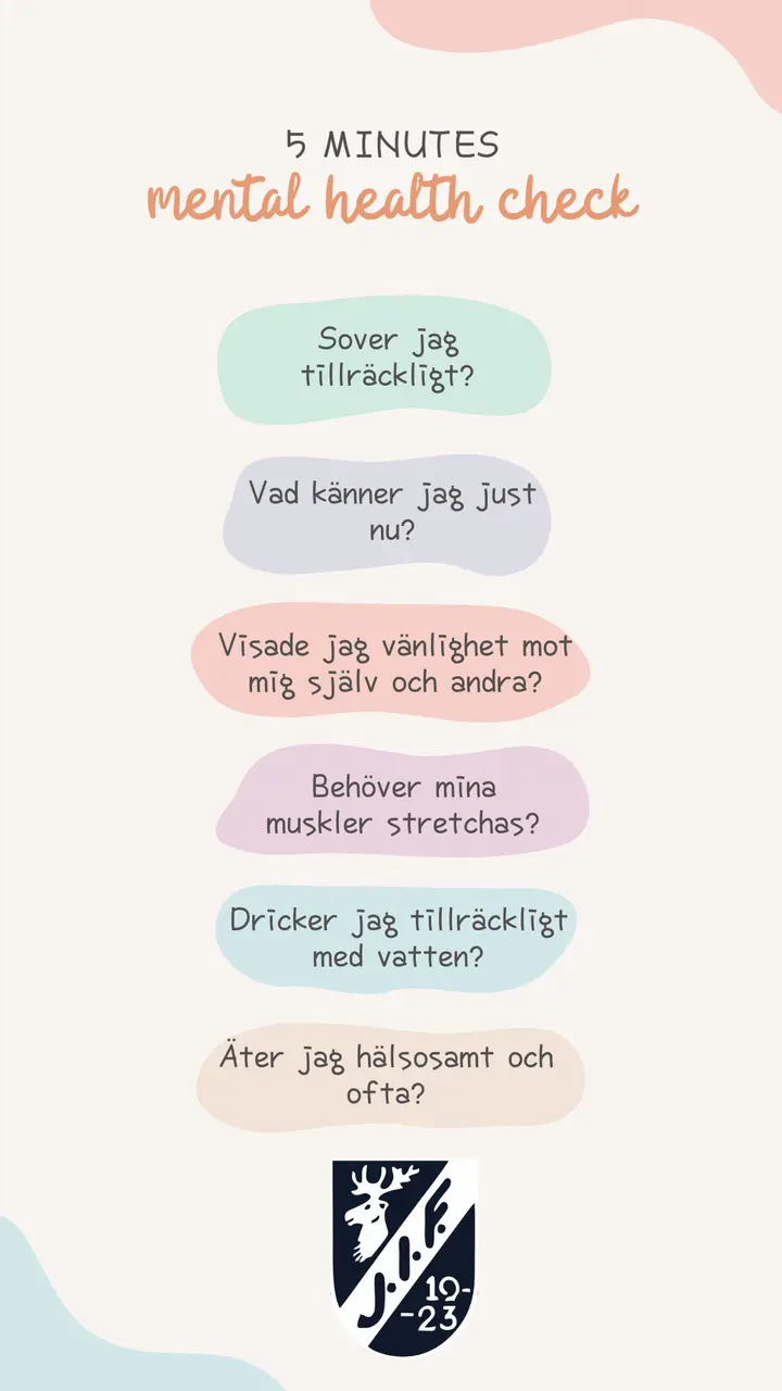 Mental hälsa - lika viktig som din fysiska hälsa för att prestera bra i din idrott!