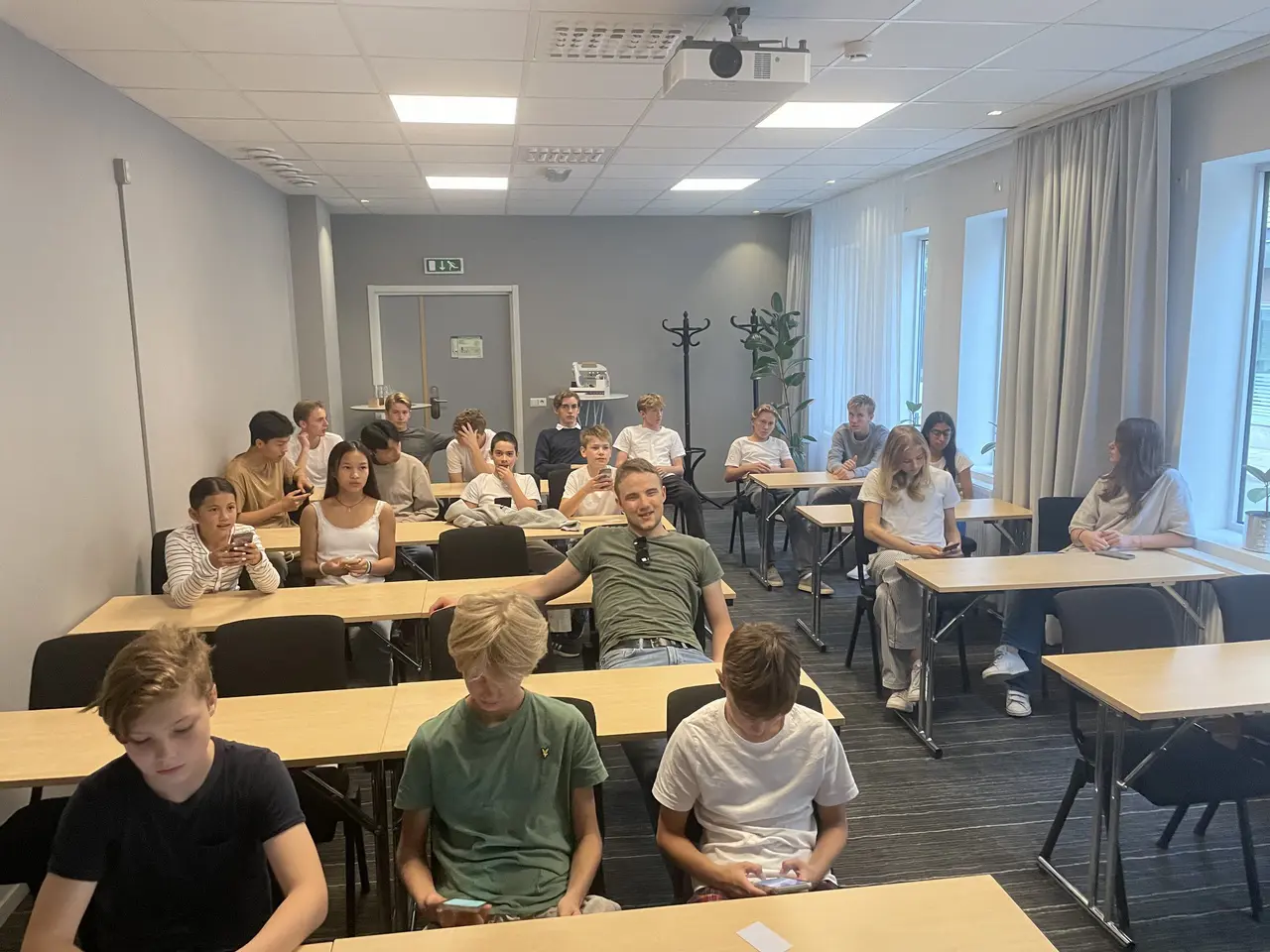 Täbytruppen på plats i Sundsvall och får information inför helgen av Ludde/Max
