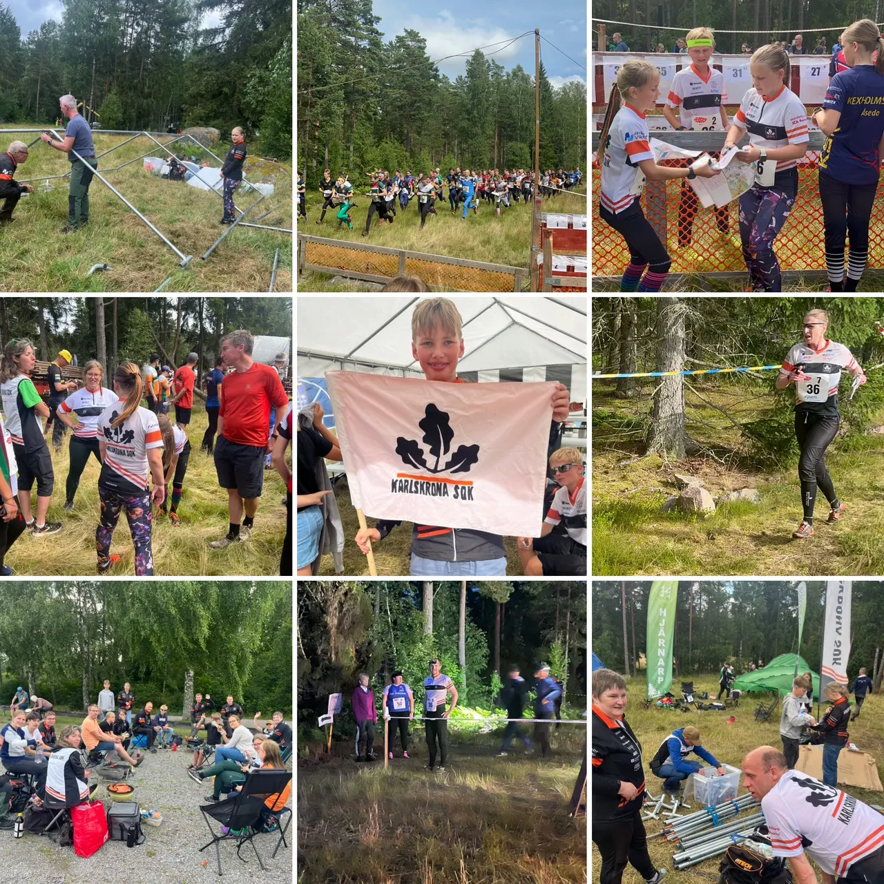 Bildcollage från Tjogethelgen