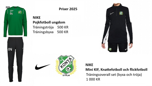 Profil kläder är obligatorisk för att kunna delta på träningar