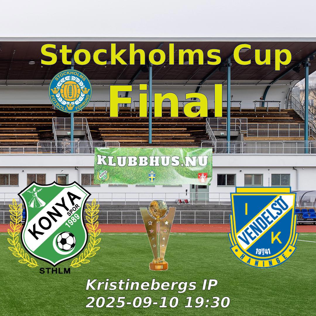Stockholms Cup Final den 10 sep kl. 19.30