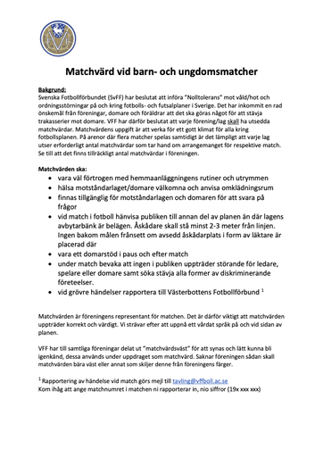 Schema för cupen