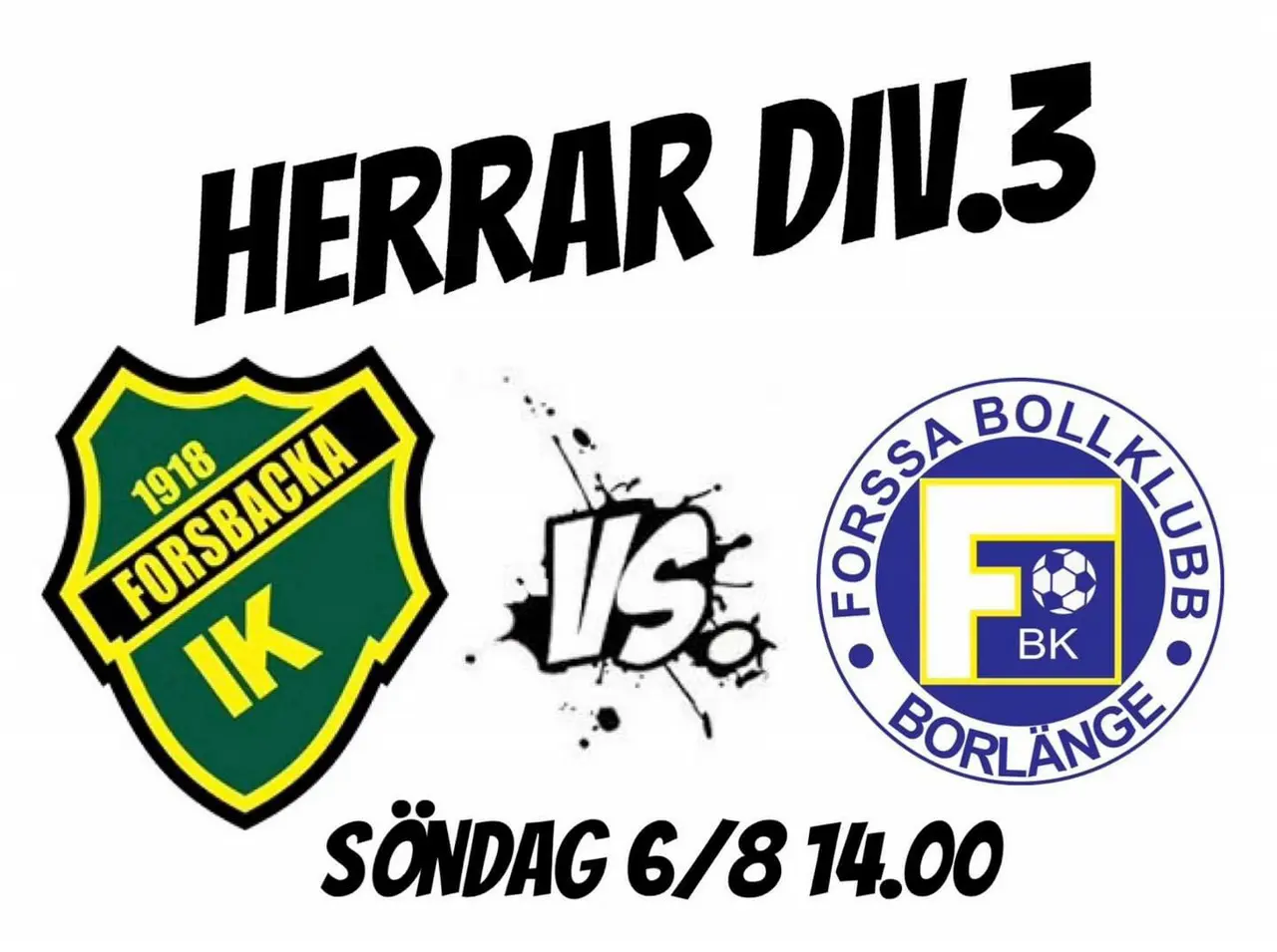 Forssa kommer på besök från Borlänge i höstpremiären.