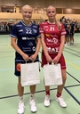 Elin Dahlström FIBF och Lowa Werner Lockerud utsedda till matchens lirare.