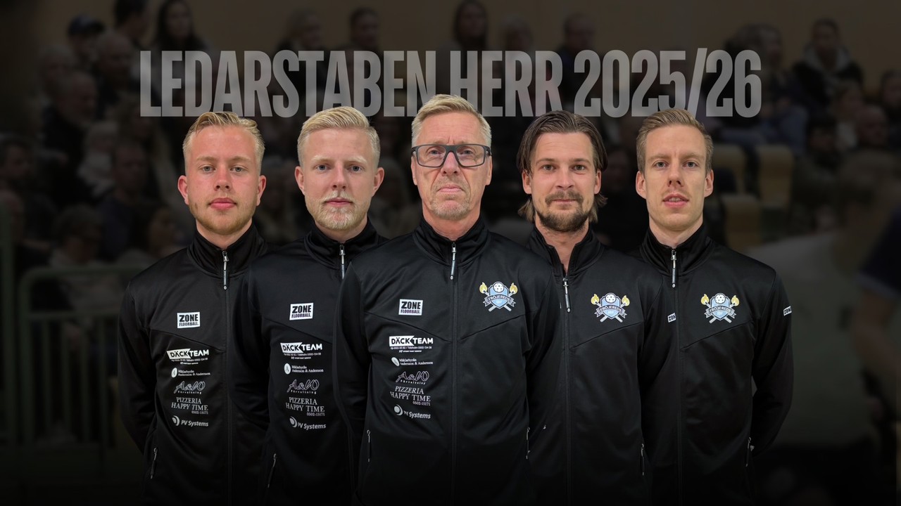 Ledarstaben kommande säsong. Noel, Samuel, Joakim, Christoffer och Hugo.