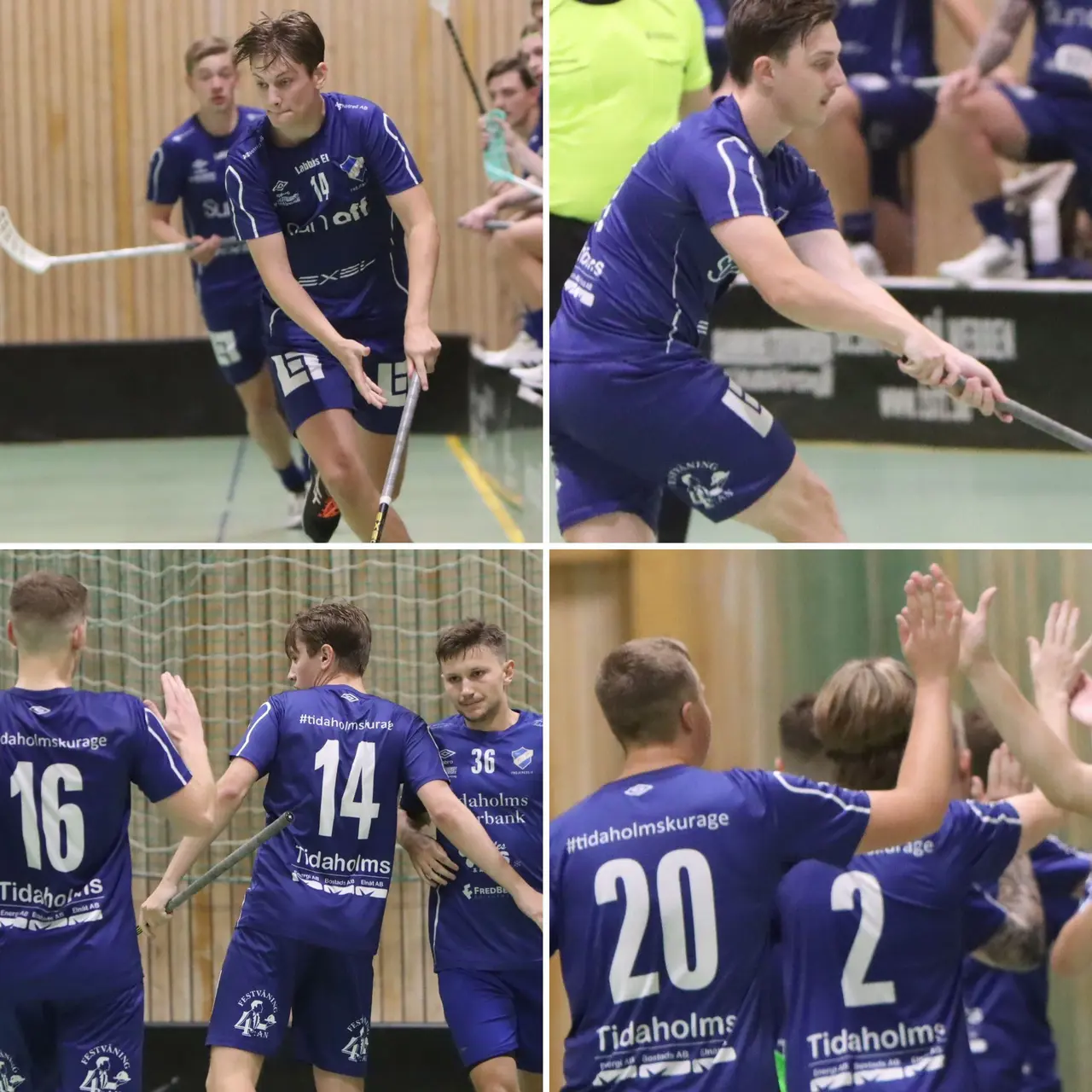 Glada spelare i FIBF som vinner i sudden!