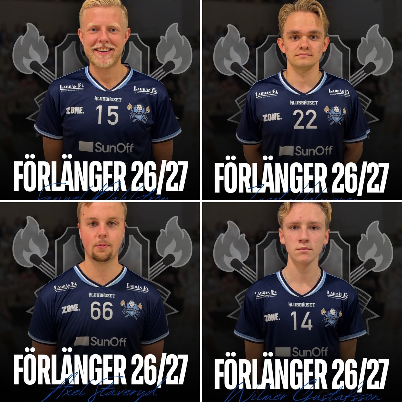 Samuel, Jakob, Axel och Willmer