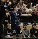Wille Rosic Samuelsson kan jubla efter 4-2 målet.