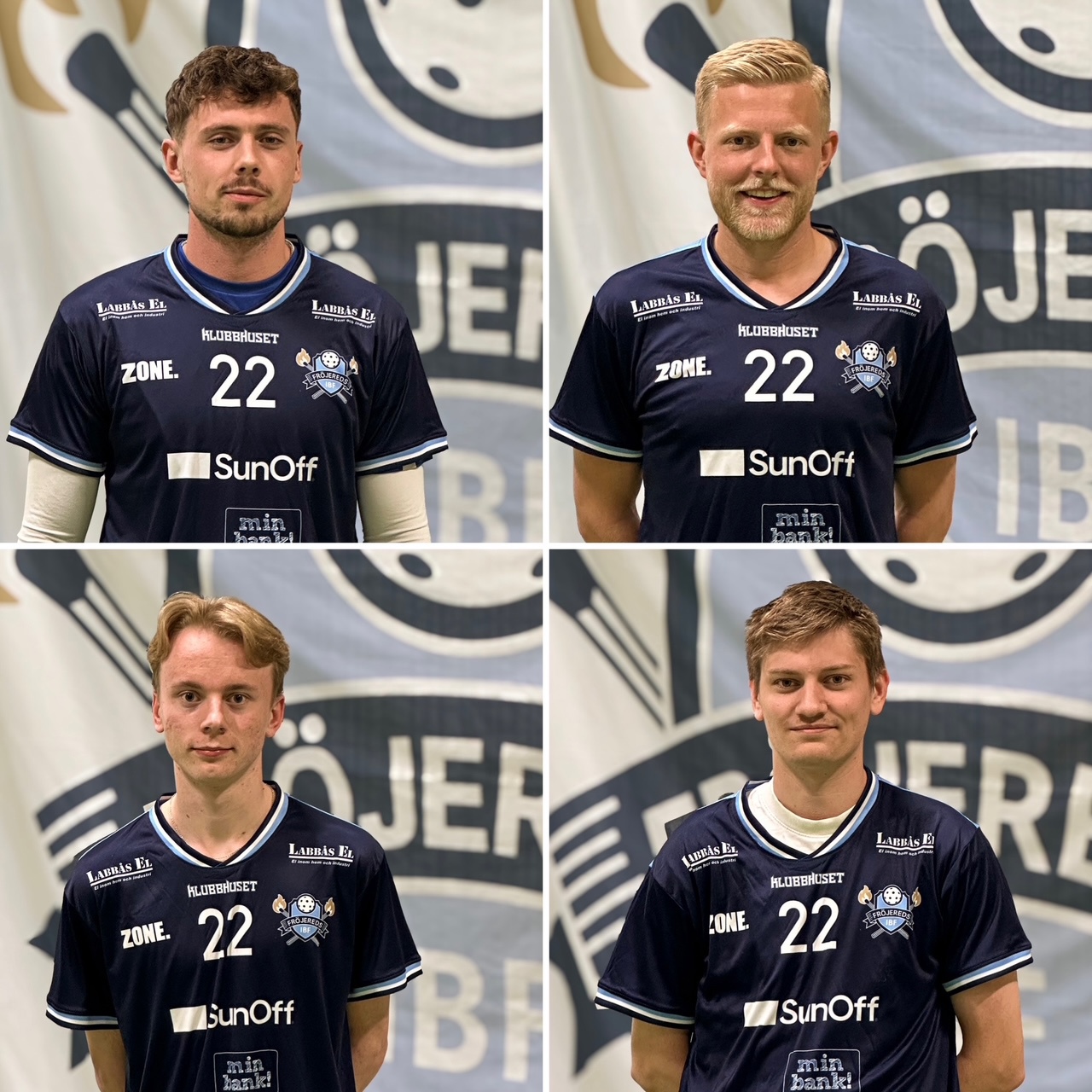 Simon, Samuel, Theo och Isac klara för ny säsong.