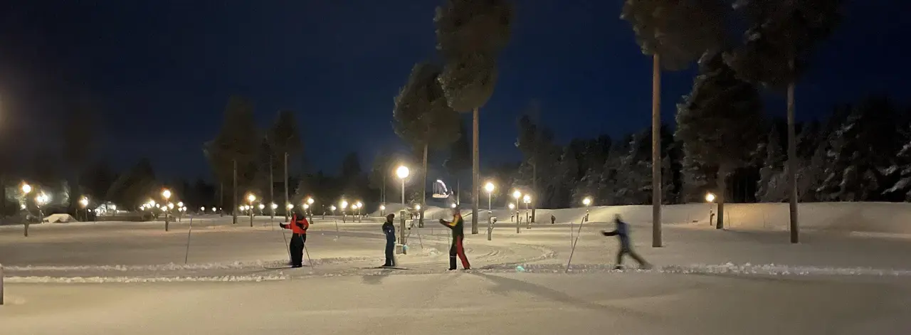 Spåren för aktiviteten är dragna från Padelhallen vid Havsbadet och över huvsvagnsparkeringen.