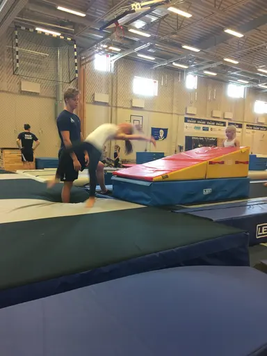 Härliga gymnaster med massor av positiv energi
