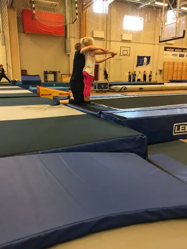 Härliga gymnaster med massor av positiv energi