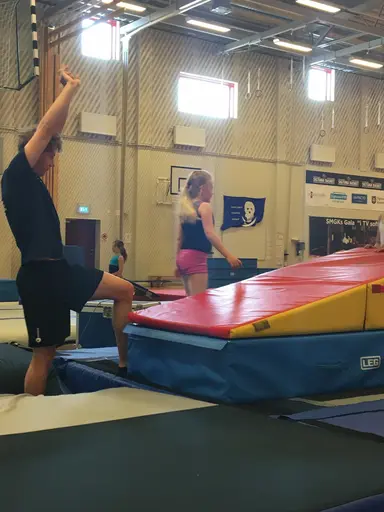 Härliga gymnaster med massor av positiv energi