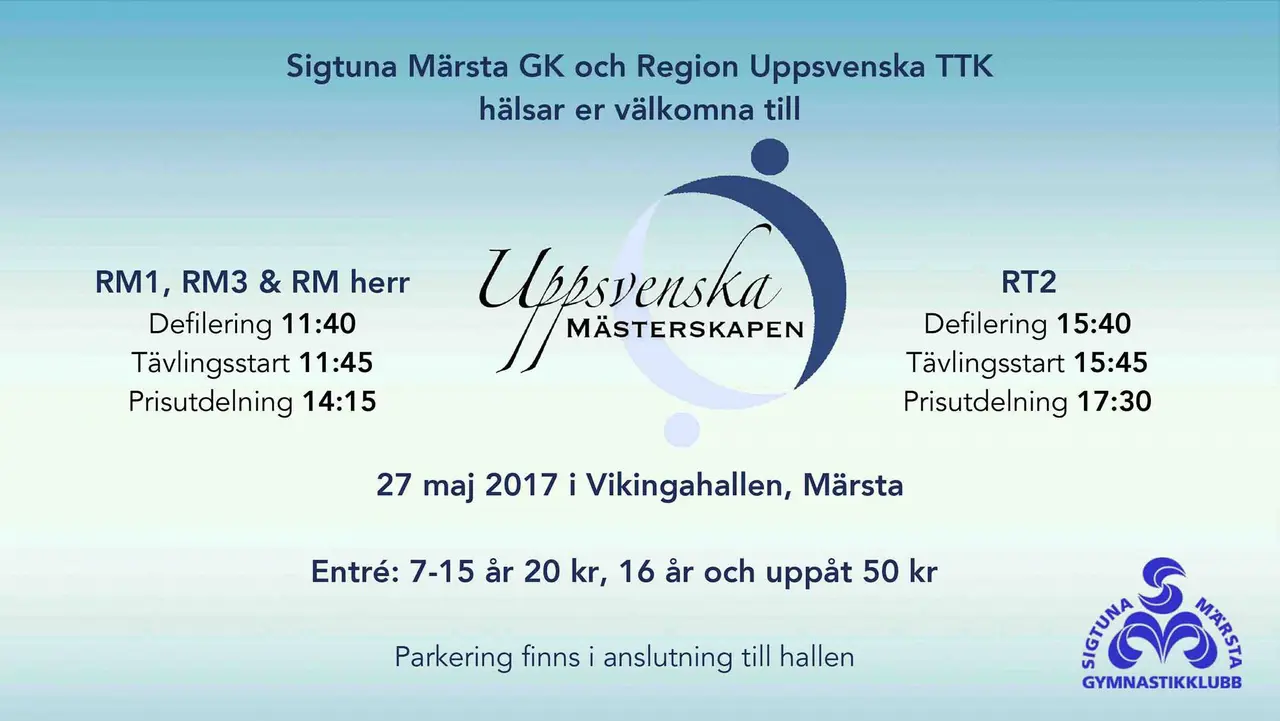 Resultatlistor : http://www.smgk.se/sida/?ID=190096